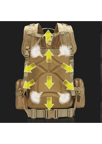 Haki B1 Taktik Sırt Çantası Askeri Su Geçirmez Sırt Çantaları 4 In 1 Molle Spor Çantası Açık Trekking Balıkçılık Yürüyüş Kamp 3D Sırt Çantası (Yurt Dışından) fırsatları