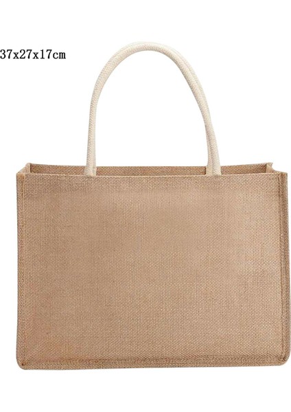 37X27X17CM Yeniden Kullanılabilir Alışveriş Çantası Büyük Kapasiteli Katlanır Boş Çevre Dostu Bez Çantalar Katlanabilir Kanvas Bakkal Kadın Çanta Omuz Çantası (Yurt Dışından)