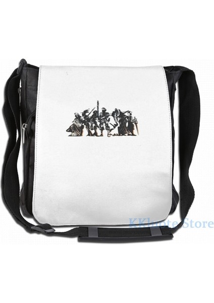 Tek Omuz Paketi Komik Grafik Baskı Final Fantasy Tactics - Gölge ve Karanlık Logo USB Şarj Sırt Çantası Erkek Okul Çantaları Kadın Çantası Seyahat Laptop Çantası (Yurt Dışından)