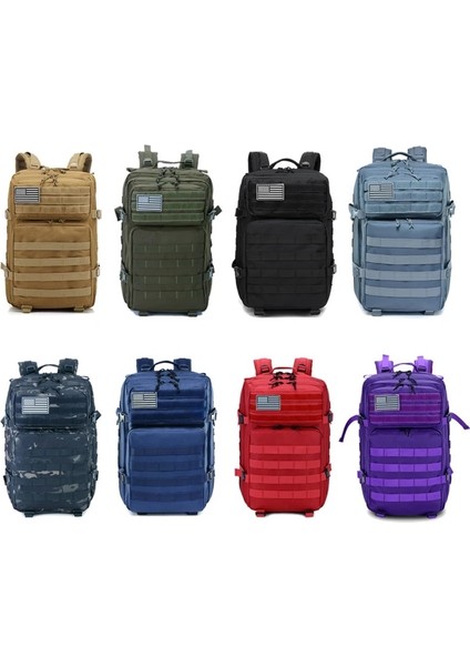 Acu Gri (50L) 45L Erkek/kadın Taktik Sırt Çantası Askeri Çanta Açık Hava Su Geçirmez Spor Kamp Yürüyüş 3D Sırt Çantası Trekking Balıkçılık Bisiklet Çantaları (Yurt Dışından) indirimleri