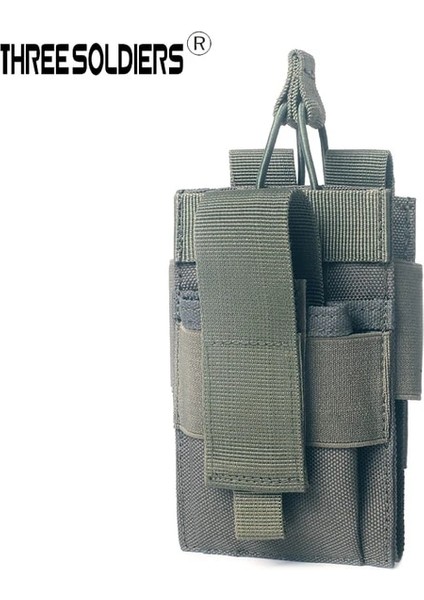 Od Üç Asker Taktik Molle Cep Telefonu Kılıfı Şarj Hazine Çantası Telefon Kemer Yelek Sırt Çantası Avcılık Depolama Açık Çanta (Yurt Dışından)