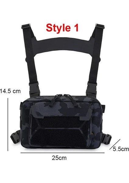 Temizle Göğüs Çantası Avcılık Yelek Açık Kamp Taktik Omuz Sırt Çantası Erkekler Camo Motosiklet Çantası Bisiklet Tırmanma Göbek Fanny Paketi Bisiklet (Yurt Dışından)
