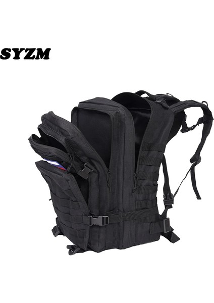 Siyah 45L Syzm 45L Veya 25L Askeri Taktik Sırt Çantası Ordu Çantası Avcılık Molle Sırt Çantası Erkekler Için Açık Yürüyüş Sırt Çantası Balıkçılık Çantaları (Yurt Dışından)