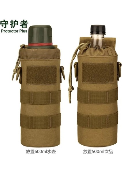 Ordu Yeşil Sıcak Molle Taktik Sırt Çantası 800D Oxford Askeri 500 ml Küçük Su Şişesi Çantası Doğa Sporları Bisiklet Tırmanma Kamp Çantası Ordu (Yurt Dışından)