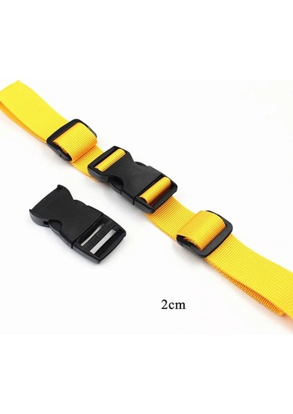 Sarı 2 cm 2.5 cm Kamp Sırt Çantası Göğüs Kemeri Kayışı Dokuma Sternum Ayarlanabilir Çift Serbest Bırakma Toka Açık Kamp Taktik Çanta Aksesuarları (Yurt Dışından)