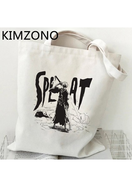 63151 Zaraki Kenpachi Bleach Ichigo Alışveriş Çantası Jüt Çanta Alışveriş Çantası Bolsa Çanta Bolsas Reutilizables Tote Bolsas Ecologicas Sacolas (Yurt Dışından) fırsatları