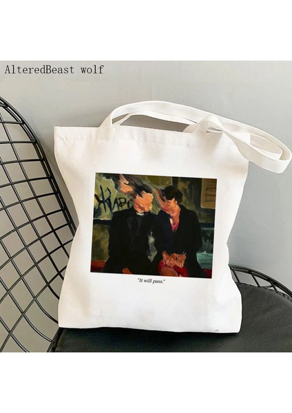 Resim Olarak Kadın Alışveriş Çantası Fleabag Bu Geçecek Alıntı Kawaii Çanta Harajuku Alışveriş Kanvas Alışveriş Çantası Kız Çanta Tote Omuz Bayan Çantası (Yurt Dışından) fiyatları