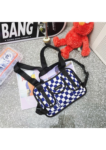 Mavi Onay Moda Göğüs Çanta Erkek Kadın Hip Hop Demeti Göğüs Rig Çanta Su Geçirmez Yeme Tavuk Yelek Streetwei Fonksiyonel Taktik Sırt Çantası (Yurt Dışından) modelleri