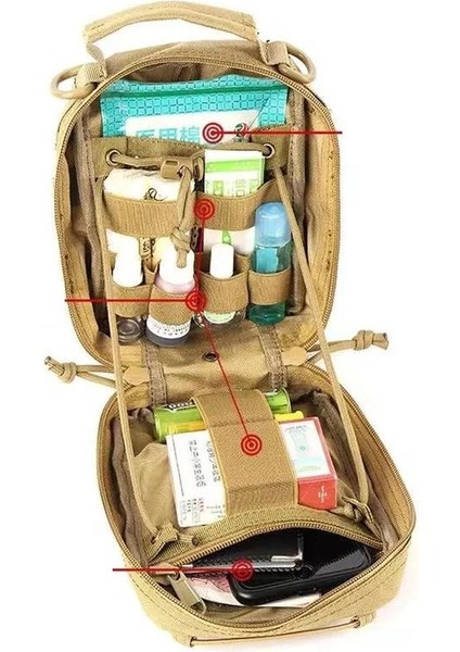 Yeşil Taktik Askeri Bel Çantası Molle Ordu Sling Sırt Çantası Omuz Çantası Su Geçirmez Açık Kamp Seyahat Yürüyüş Avcılık Spor Çantası (Yurt Dışından)