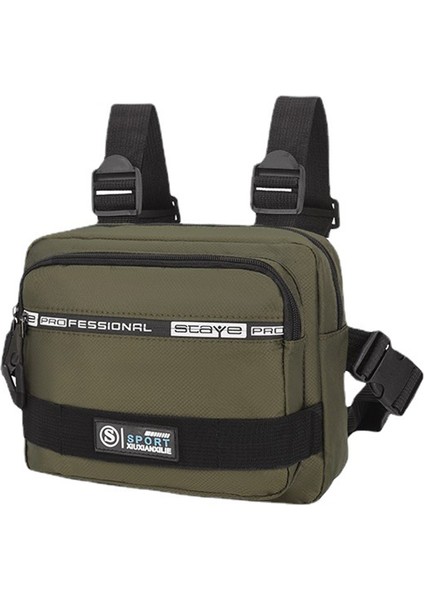 Ordu Yeşil Erkekler Oxford Molle Göğüs Çantası Anti-Hırsızlık Açık Omuz Yelek Çantası Çok Fonksiyonlu Yürüyüş Seyahat Bel Çantası Trend Taktik Sırt Çantaları (Yurt Dışından) modelleri