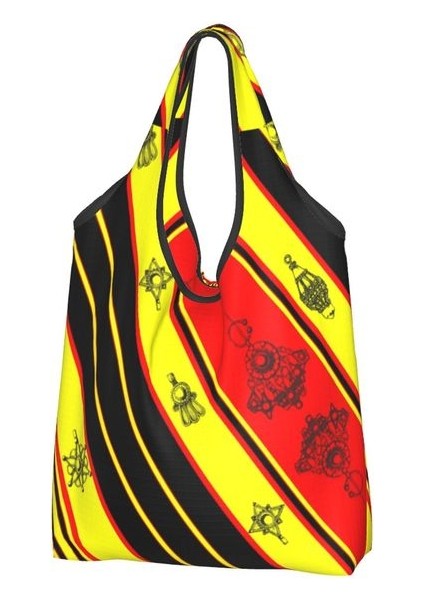 16 Alışveriş Çantası Özel Kabyle Takı Alışveriş Çantaları Kadın Taşınabilir Büyük Kapasiteli Bakkal Amazigh Halı Berber Shopper Bez Çantalar (Yurt Dışından)