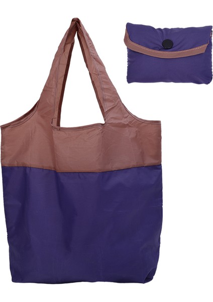 STYLE01-MOR Katlanabilir Çevre Dostu Süpermarket Alışveriş Çantası Büyük Kapasiteli Omuz Çantaları Bakkal Gıda Paketi Su Geçirmez Katlanır Yeni Çanta (Yurt Dışından)