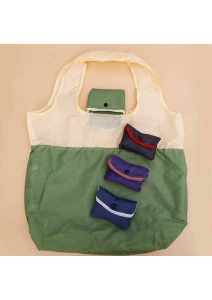STYLE01-MOR Katlanabilir Çevre Dostu Süpermarket Alışveriş Çantası Büyük Kapasiteli Omuz Çantaları Bakkal Gıda Paketi Su Geçirmez Katlanır Yeni Çanta (Yurt Dışından)