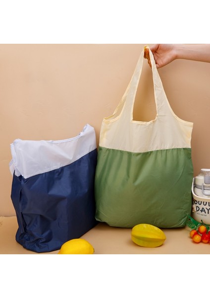 STYLE01-MOR Katlanabilir Çevre Dostu Süpermarket Alışveriş Çantası Büyük Kapasiteli Omuz Çantaları Bakkal Gıda Paketi Su Geçirmez Katlanır Yeni Çanta (Yurt Dışından)