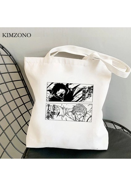 60225 Bungou Sokak Köpekleri Alışveriş Çantası Jüt Çanta Eco Shopper Pamuklu Tote Çanta Kumaş Bolsa Compra Dokuma Kesesi Toile (Yurt Dışından) fırsatları