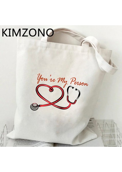 57787 Griler Anatomi Alışveriş Çantası Pamuk Tote Eco Shopper Bakkal Çantası Boodschappentas Yeniden Kullanılabilir Sac Cabas Özel (Yurt Dışından) fırsatları