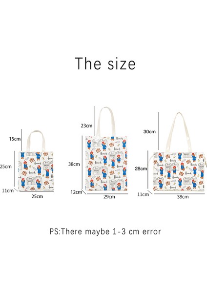 L Büyük Çevre Dostu Pvc Çanta Dayanıklı Su Geçirmez Kadın Yaz Omuz Plaj Çantası Yeniden Kullanılabilir Karikatür Tote Shopper Çanta (Yurt Dışından)