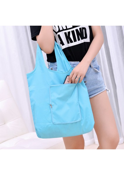 Jmjmt-Turuncu 2023 Yeni Moda Taşınabilir Büyük Kapasiteli Yeşil Çanta Saklama Çantası Katlanabilir Alışveriş Çantası Kalınlaşmış Omuz Çantası (Yurt Dışından) modelleri