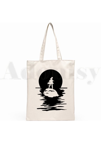 N Titan Shingeki No Kyojin Anime Manga Grafik Karikatür Baskı Alışveriş Çantaları Kız Moda Rahat Paket El Çantası (Yurt Dışından) fırsatları