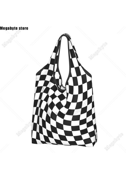 Stil 2 Alışveriş Çantası Komik Baskı Klasik Iskoç Klan Tartan Ekose Tote Alışveriş Çantaları Taşınabilir Alışveriş Omuz Onaylı Geometrik Pötikareli Çanta (Yurt Dışından)