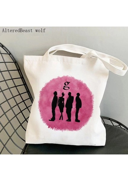 B4249 Kadın Alışveriş Çantası Başka Bir Gün Başka Slay Sanat Çantası Harajuku Alışveriş Kanvas Alışveriş Çantası Kız Çanta Tote Omuz Bayan Çantası (Yurt Dışından)