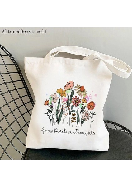 B4542 Kadın Alışveriş Çantası Potter Kitapları Baskılı Sanat Çantası Harajuku Alışveriş Kanvas Alışveriş Çantası Kız Çanta Tote Omuz Bayan Çantası (Yurt Dışından)