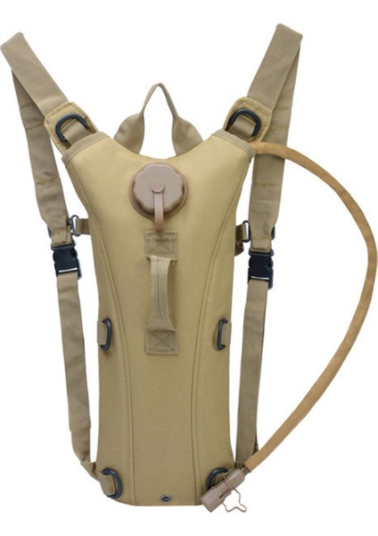 Jungle Camo Taktik Hidrasyon Paketi Sırt Çantası Askeri Su Geçirmez Naylon Su Torbası 3 Litre Mesane ile Yürüyüş Bisiklet Tırmanma (Yurt Dışından)
