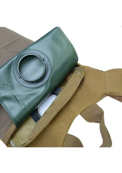 Jungle Camo Taktik Hidrasyon Paketi Sırt Çantası Askeri Su Geçirmez Naylon Su Torbası 3 Litre Mesane ile Yürüyüş Bisiklet Tırmanma (Yurt Dışından)