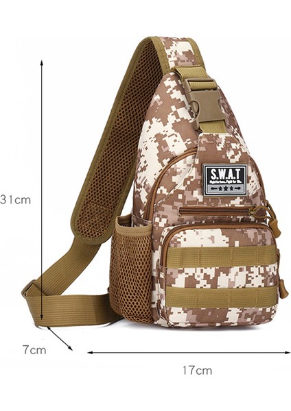 Siyah Ordu Askeri Erkek Açık Koşu Yürüyüş Sırt Çantası Taktik Tırmanma Omuz Çantası Spor Kamp Crossbody Paketi Erkek Kadın Için (Yurt Dışından)
