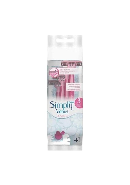 Venüs Simply-3 Basic 4'lü Poşet (2'li)