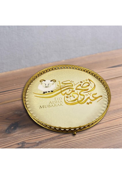 Ramazan Eid Yuvarlak Tepsisi Çay Bisküvi Yemek Tepsisi Multiuse Ö (Yurt Dışından) modelleri