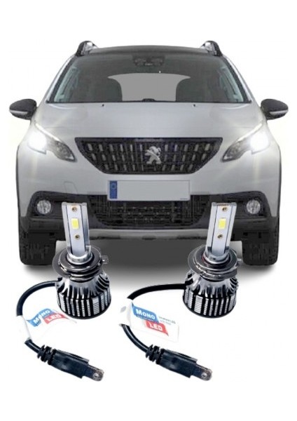 Peugeot 2008 LED Kısa Far Ampulü Mono H7