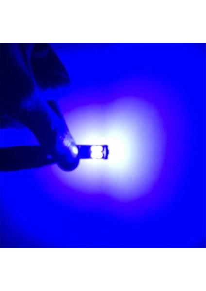 T10 LED Park Ampulü 12SMD W5W Canbus Mavi