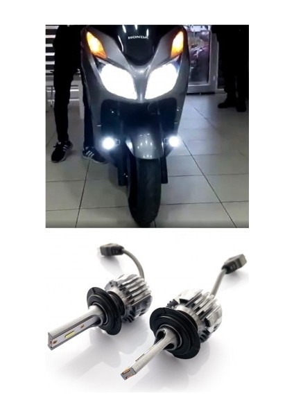 Honda Forza 250 LED Far Ampulü Zero LED H7 2 Adet
