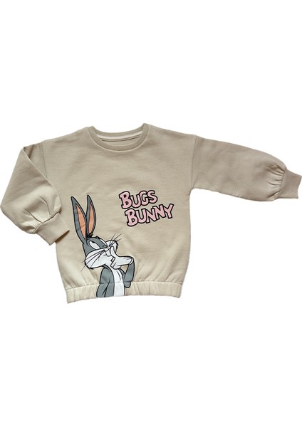 Bugs Bunny Kız Çocuk Uzun Kol Sweatshirt