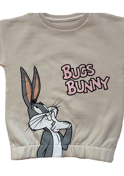 Bugs Bunny Kız Çocuk Uzun Kol Sweatshirt