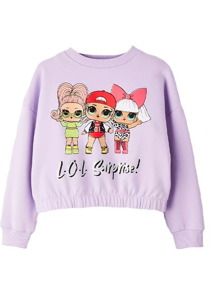 Lol Kız Çocuk Crop Sweatshirt