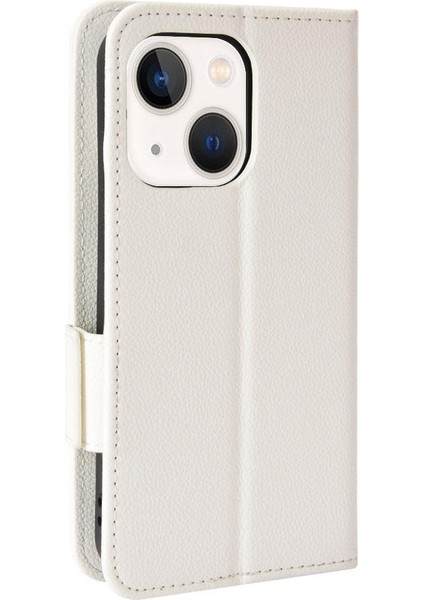Iphone 14 Için Kılıf Artı Manyetik Yan Toka Cüzdan Pu Deri Kart Yuvaları (Yurt Dışından)