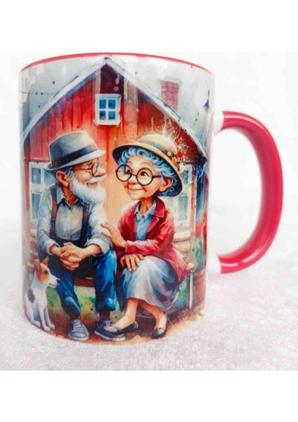 Eski Aşklar Vintage Baskı Büyük Boy Kupa modelleri