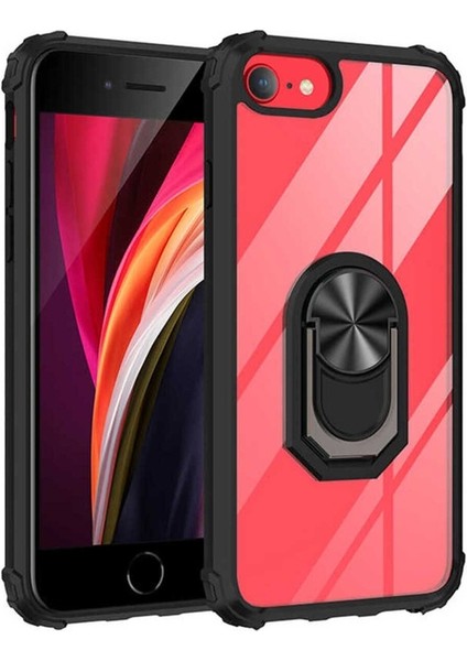 Apple iPhone 7 Uyumlu Kılıf Mola Kapak, Siyah