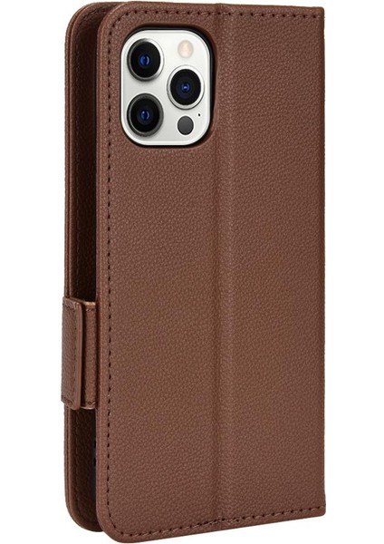 Iphone 12 Için Kılıf Pro Max Kart Yuvaları Tutucu Cüzdan Manyetik Yan Toka (Yurt Dışından)