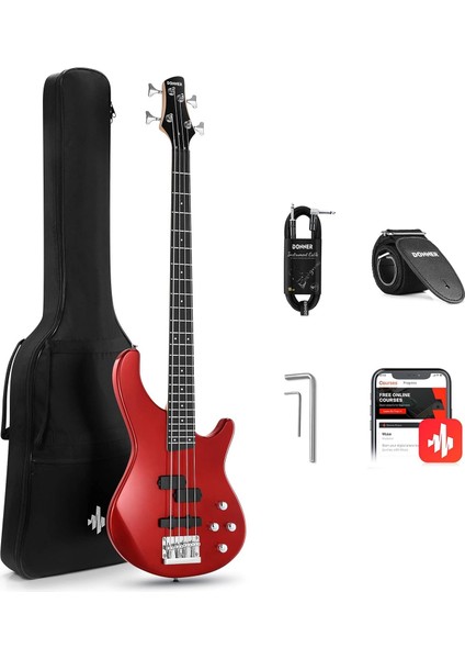 DPJ-100 PJ-Style Bas Gitar (Kırmızı)