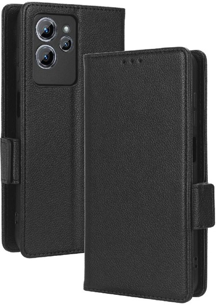 Oukitel C32 Yan Toka Cüzdan Manyetik Pu Deri Kart Yuvaları Için Kılıf (Yurt Dışından)