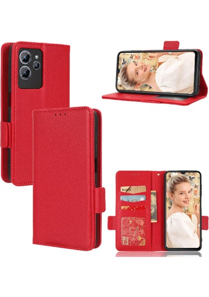 Oukitel C32 Yan Toka Cüzdan Manyetik Pu Deri Kart Yuvaları Için Kılıf (Yurt Dışından)