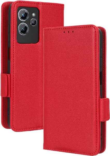 Oukitel C32 Yan Toka Cüzdan Manyetik Pu Deri Kart Yuvaları Için Kılıf (Yurt Dışından)