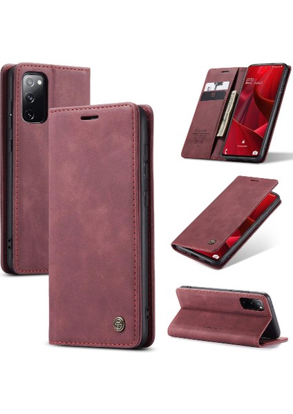 Samsung Galaxy S20 Fe Için Flip Case Vintage Pu Deri Cüzdan Flip Folio (Yurt Dışından)