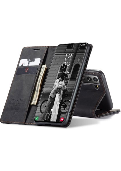 Samsung Galaxy S21 Vintage Pu Deri Cüzdan Manyetik Flip Case (Yurt Dışından) fiyatları