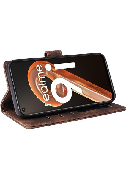 Mays Boutique Realme 9i Deri Kılıf Için Flip Case Basit Iş Darbeye Dayanıklı Flip (Yurt Dışından)