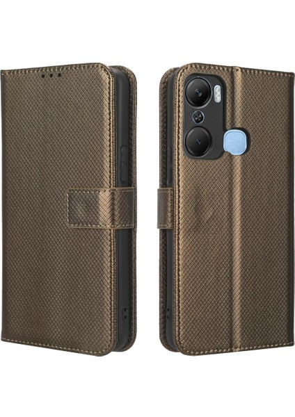 Infinix Sıcak 12 Pro Kickstand Manyetik Cüzdan Kart Tutucu Kapak Için Kılıf (Yurt Dışından)