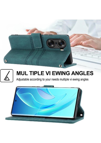 Onur 60 Pro Pu Deri Kickstand Manyetik Kapatma Cüzdan Için Flip Case (Yurt Dışından)